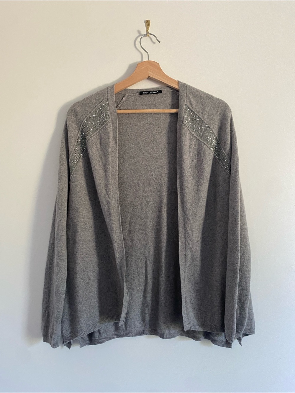 Luisa Cerano Silk+Cashmere+Wool Cardigan